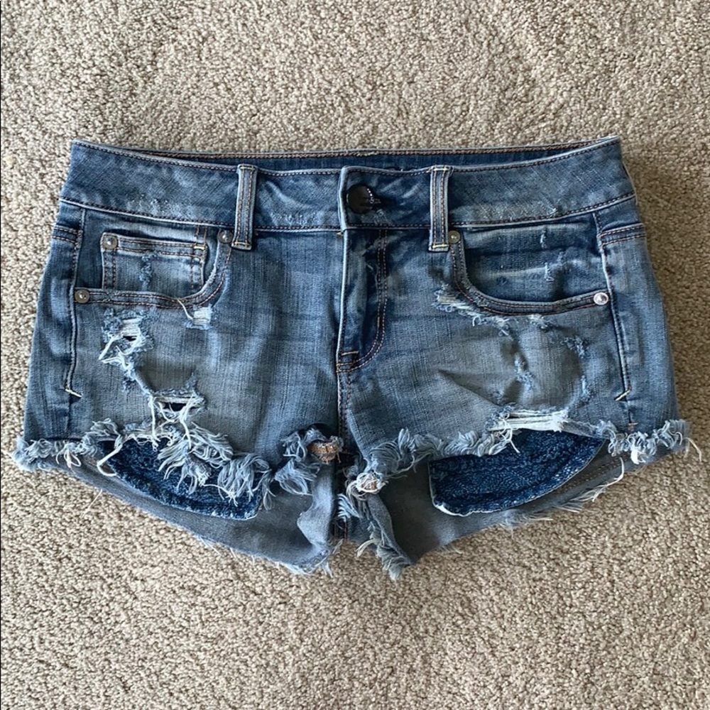 American Eagle super stretch jean shorts